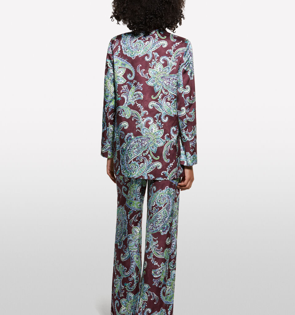 Paisley pattern open blazer - women's blazers - Multi-color | Sisley image number 2